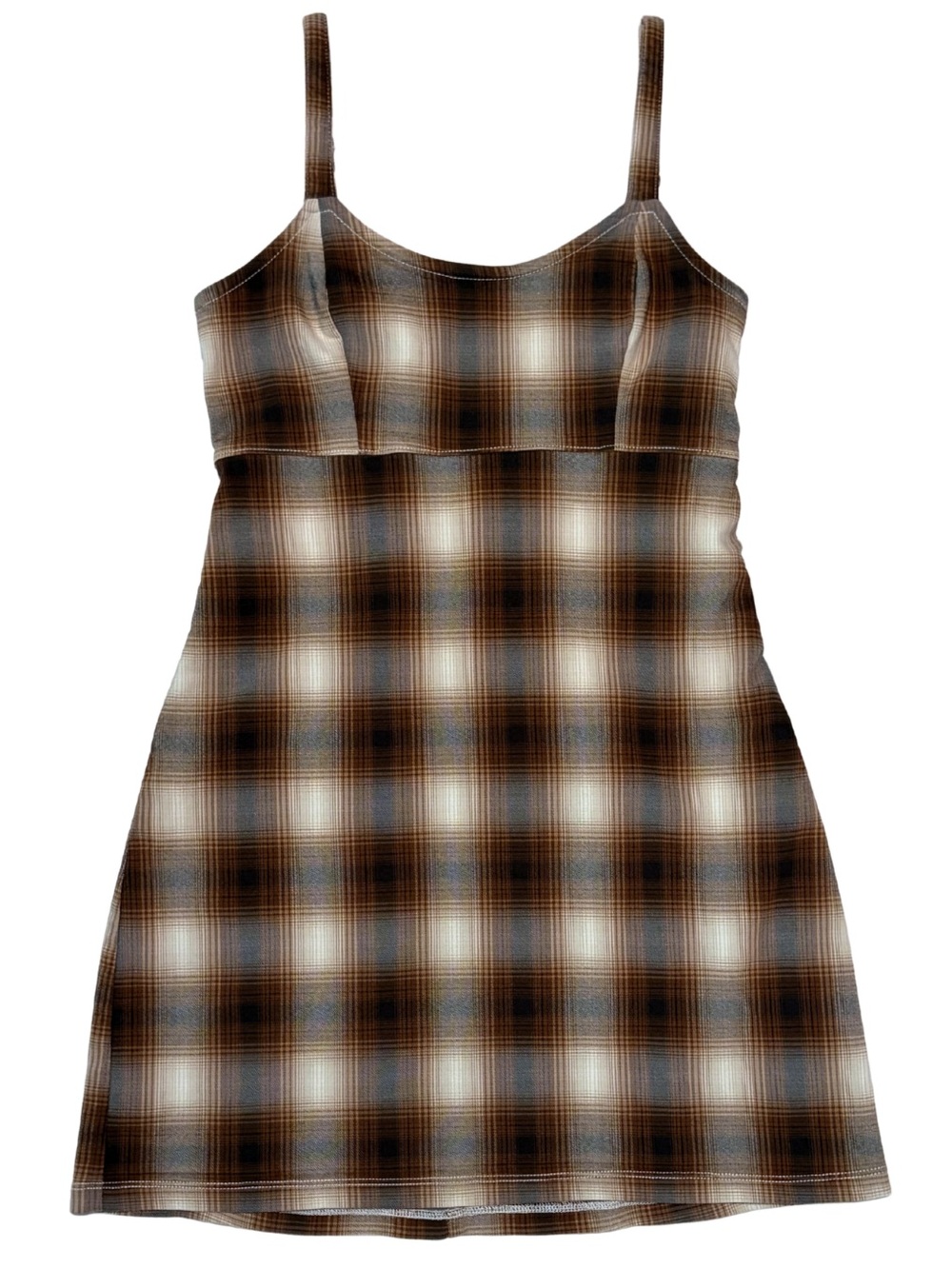 Hollister Advanced Stretch Plaid Mini Dress